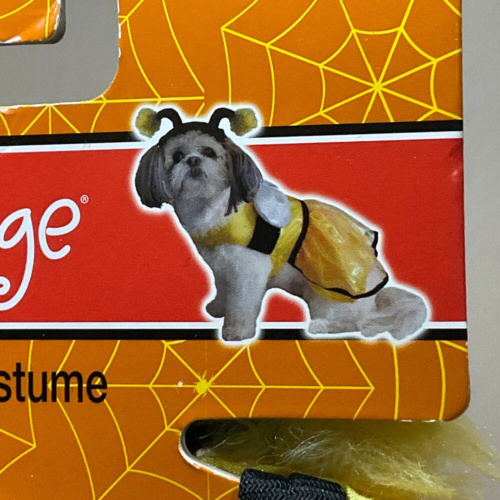 Spooky Village dog bumble bee costume Size XS